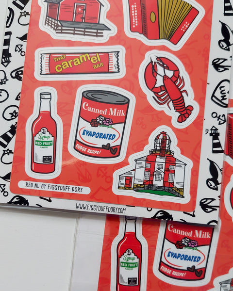 Red NL Sticker Pack