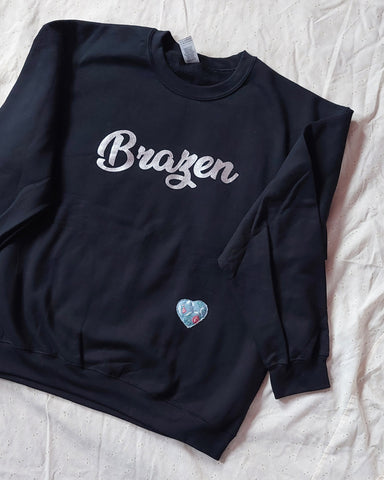 SEASIDE SEAMS Collab Brazen Crewneck Unisex L