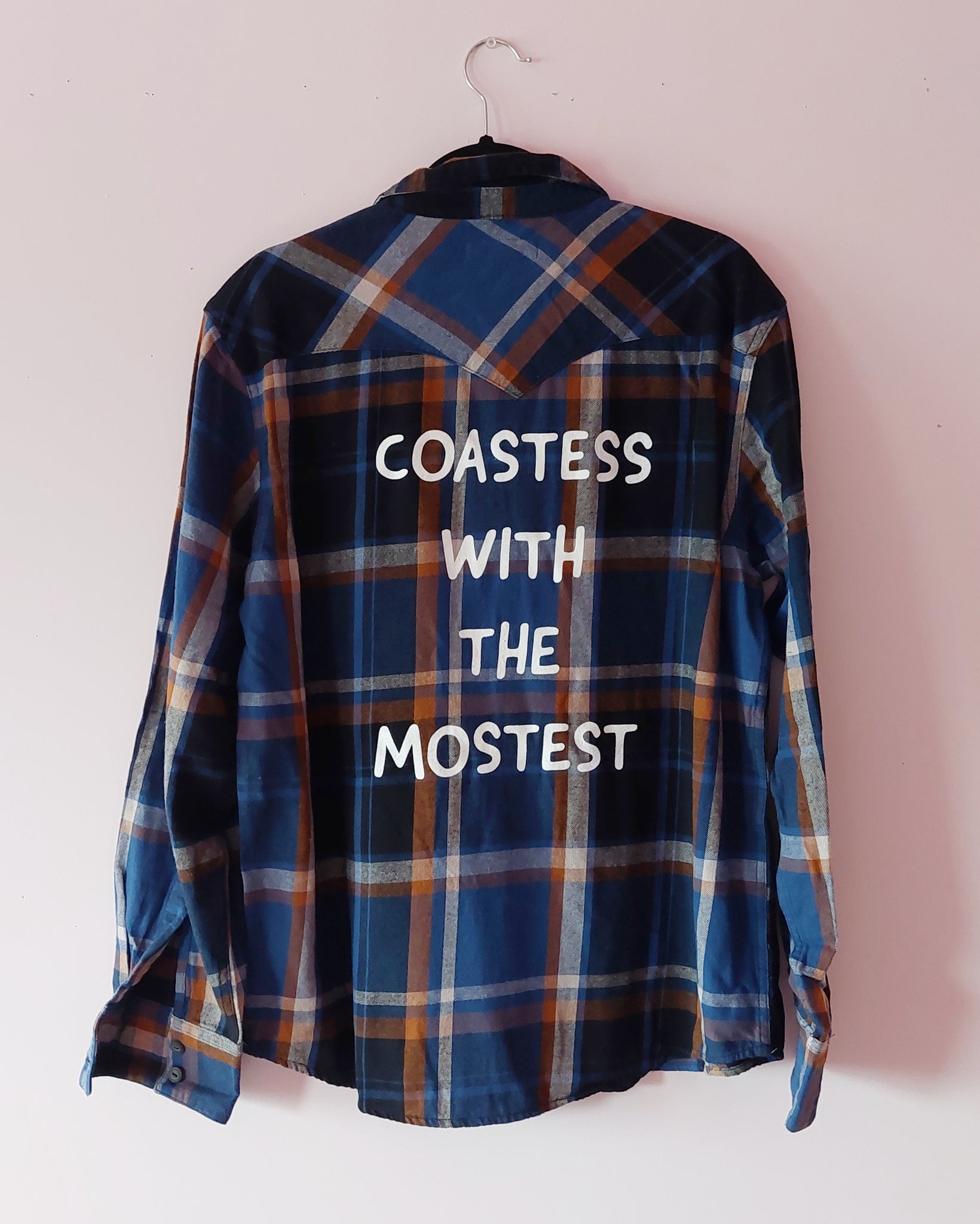 Upcycled Coastess Plaid BLUE/TAN Unisex M