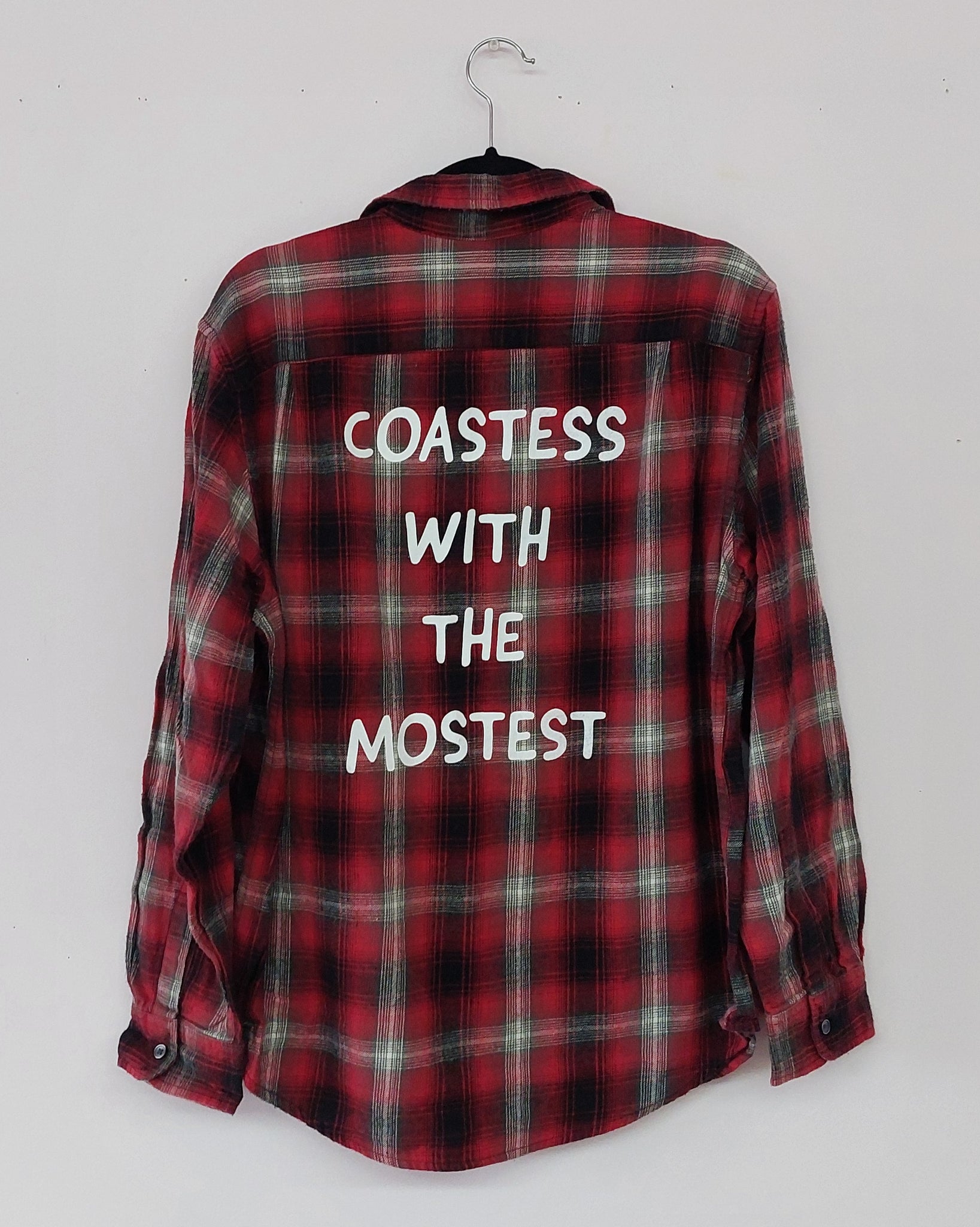 Upcycled Coastess Plaid RED/GREY Unisex M