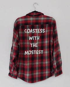 Upcycled Coastess Plaid RED/GREY Unisex M