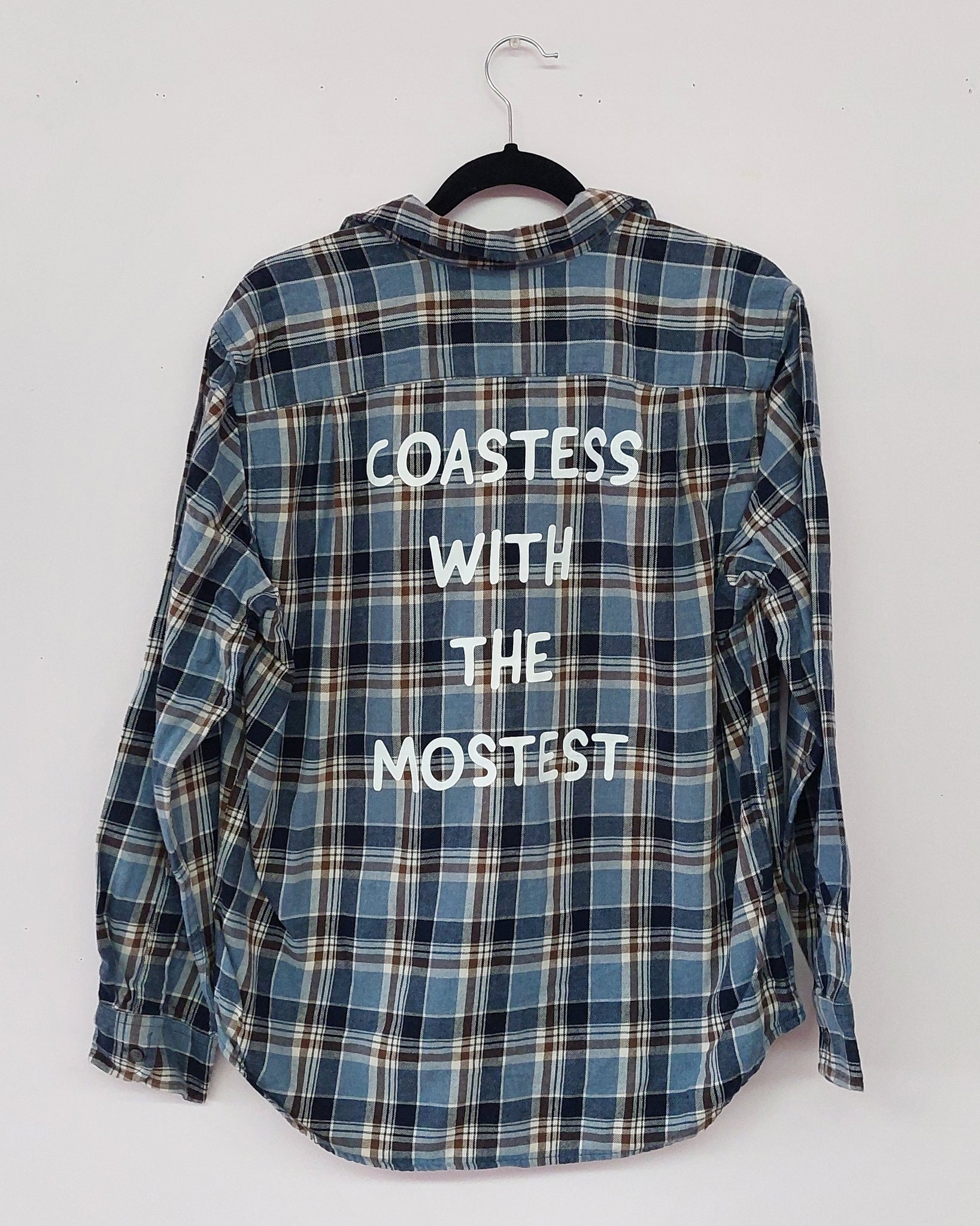 Upcycled Coastess Plaid DENIM BLUE Unisex M